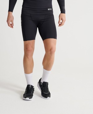 Superdry Training Compression Férfi Rövidnadrág Fekete | MHQYO6095